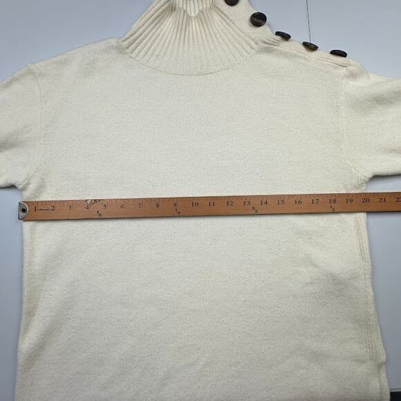 Anthropologie Sweater Womens Extra Small Cream Tunic Neutral Preppy Career Comfy - Picture 10 of 13